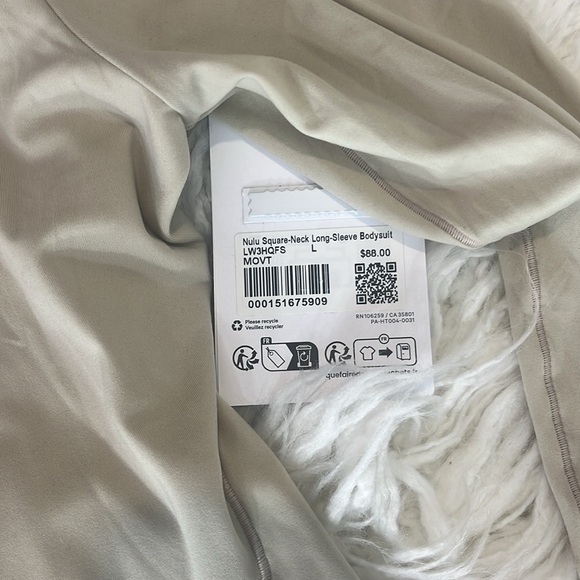 NWT Retail $88 Lululemon Wundermost Square Neck Bodysuit Daily Essentials - Picture 7 of 9